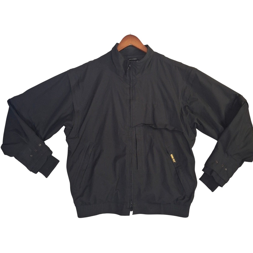 Zero Restriction Gore-Tex Golf Jacket Mens M Black Tour-Lite Traveler Full Zip